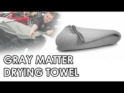 Gray Matter Silk Effect Super Soft Microfiber Waffle Weave Dryer Towel (36" X 25")
