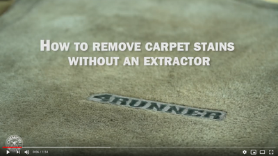 Lesson 12 - Remove Stubborn Stains Without An Extractor!