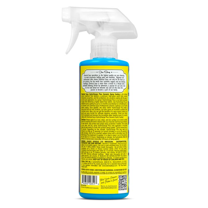 HydroCharge Plus High-Gloss Hydrophobic SiO2 Ceramic Spray Coating 473ml