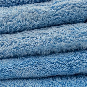 Happy Ending Edgeless Microfiber Towel, Blue 16"X16" (3 Pack)