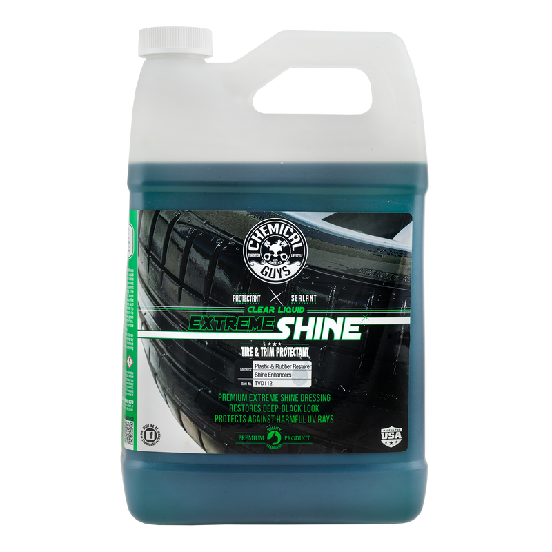 Clear Liquid Extreme Shine Tire and Trim Dressing and Protectant (1 Gal/3.78L)