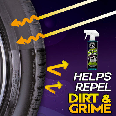 Galactic Black Wet Look Tyre Shine Dressing 473ml