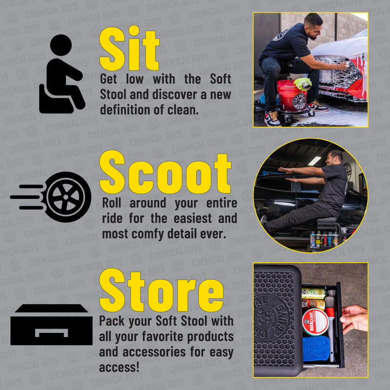 Soft Stool Ultimate Utility Detailing Trolley /Cart