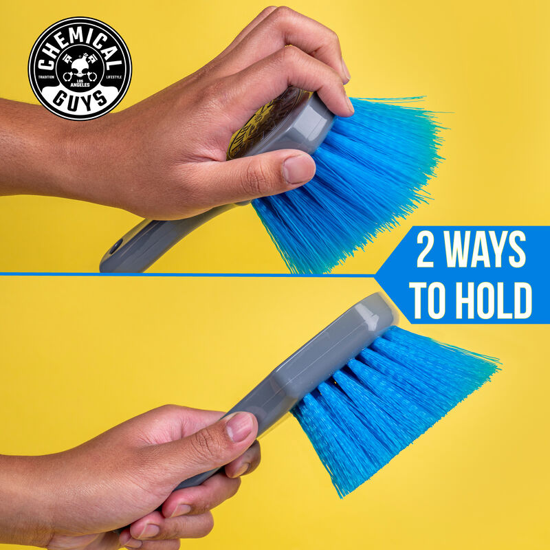 NEW Blue Stiffy Brush for Tires & Carpets