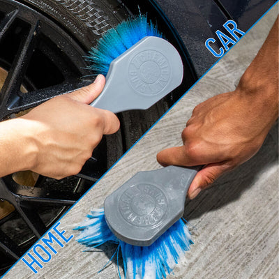 NEW Blue Stiffy Brush for Tires & Carpets