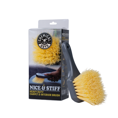 NEW Yellow Stiffy Brush for Carpets and Durable Surfaces