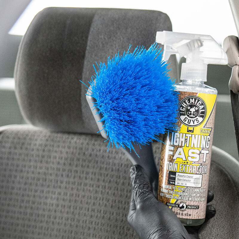 NEW Blue Stiffy Brush for Tires & Carpets