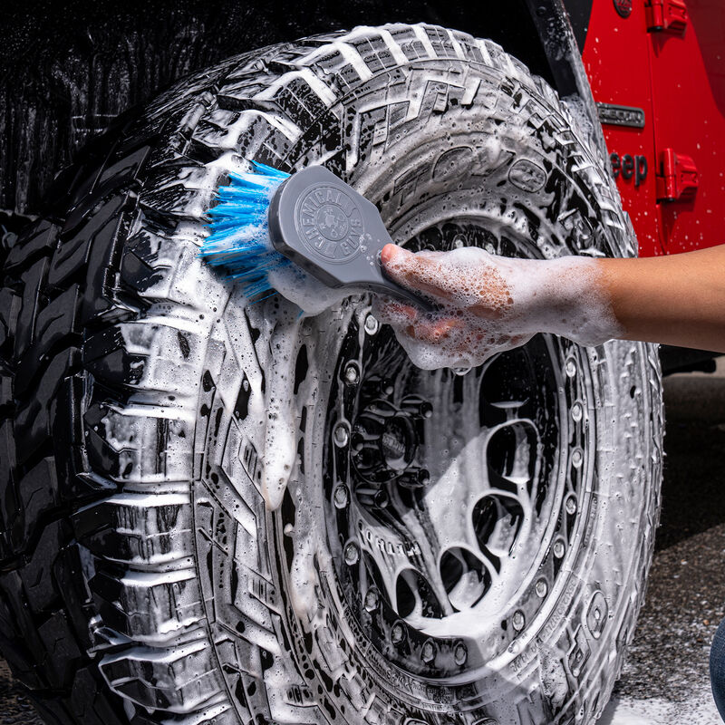 NEW Blue Stiffy Brush for Tires & Carpets