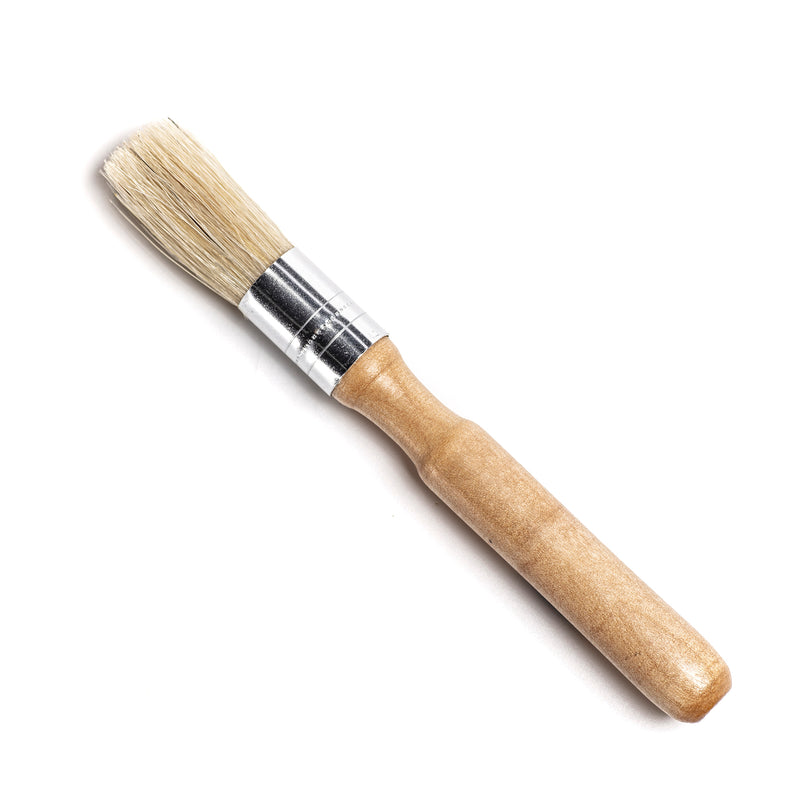 Mini Detail Brush with  Wooden Handle for Cleaning Vents, emblems and inside & out