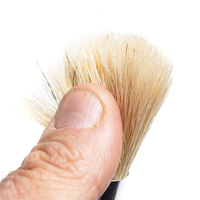 Mini Detail Brush with  Wooden Handle for Cleaning Vents, emblems and inside & out