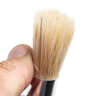 Mini Detail Brush with  Wooden Handle for Cleaning Vents, emblems and inside & out