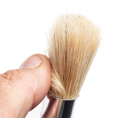 Mini Detail Brush with  Wooden Handle for Cleaning Vents, emblems and inside & out