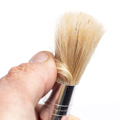 Mini Detail Brush with  Wooden Handle for Cleaning Vents, emblems and inside & out