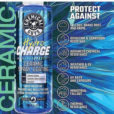 HydroCharge Plus High-Gloss Hydrophobic SiO2 Ceramic Spray Coating 473ml