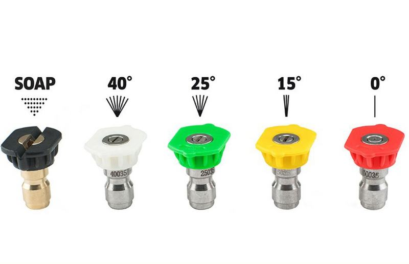 Different waterblaster ends, 5 pack