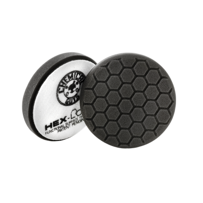 Small 4" Hex-Logic Pad Black Finishing Pad