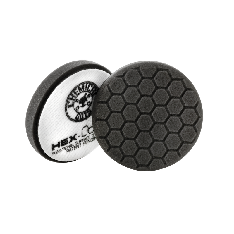 Small 4" Hex-Logic Pad Black Finishing Pad