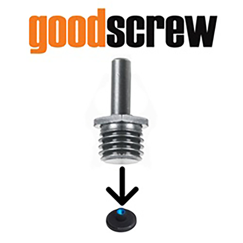 Good Screw- Drill Adaptor Makes Rotary Backing Plates Fit On Any Drill