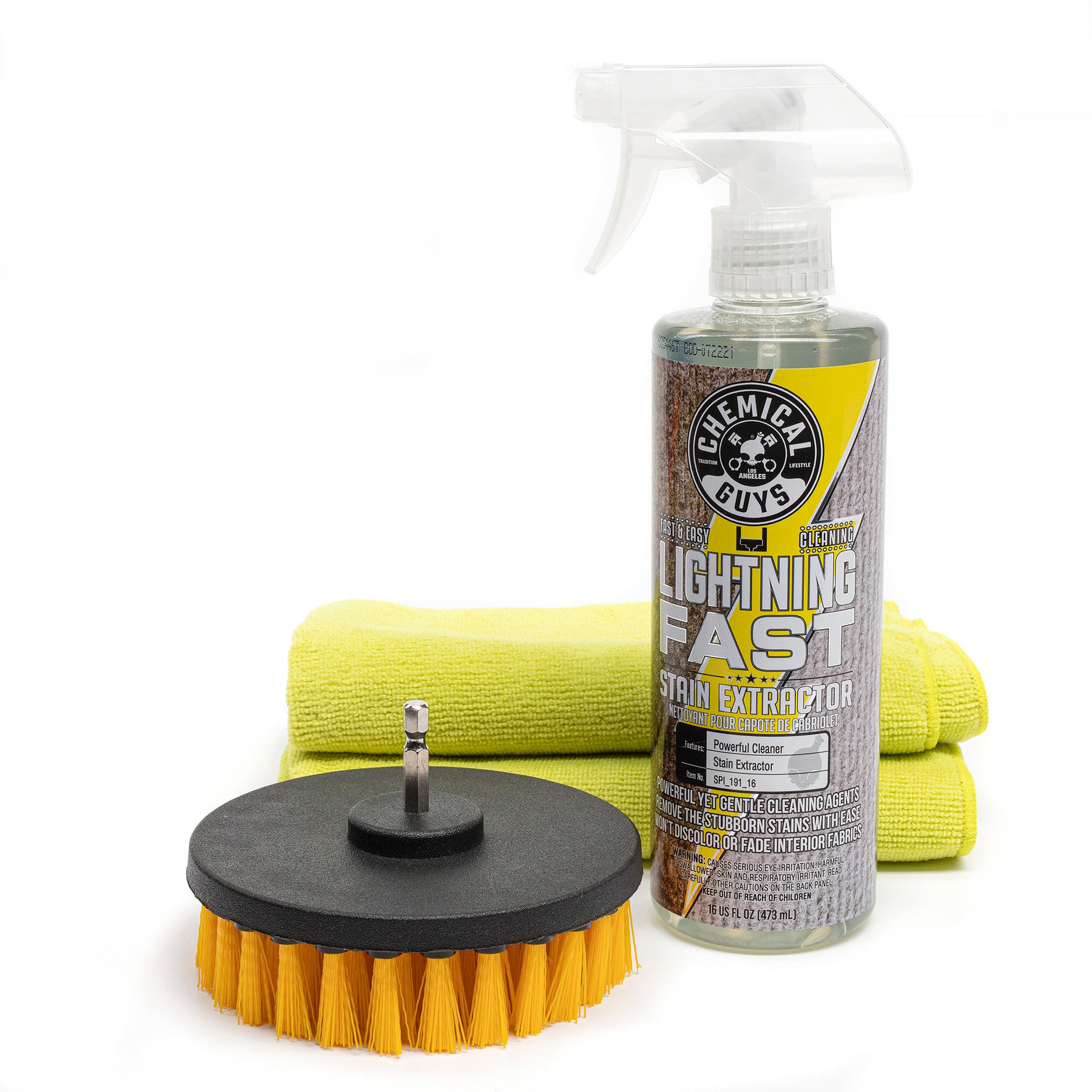 Stain Remover & Cleaner Kit (choose hand or drill brush) – Chemical Guys NZ  powered by Lovecars