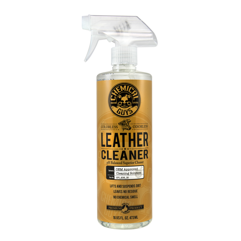 Leather Cleaner OEM Approved Colorless + Odorless Leather Cleaner (16 oz 473ml)