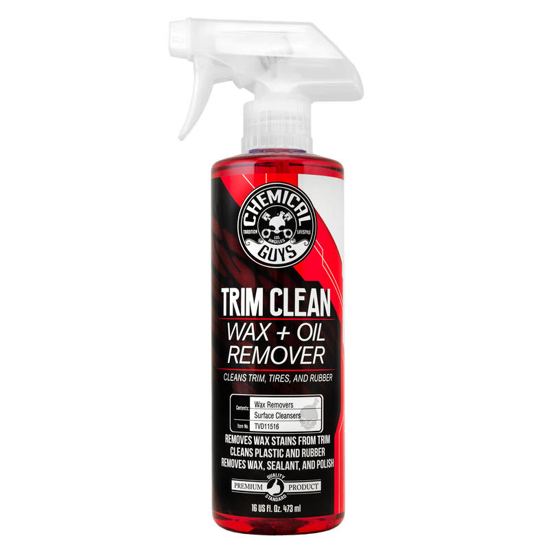 Trim Clean Wax and Oil Remover for Trim, Tires, and Rubber (16 oz)