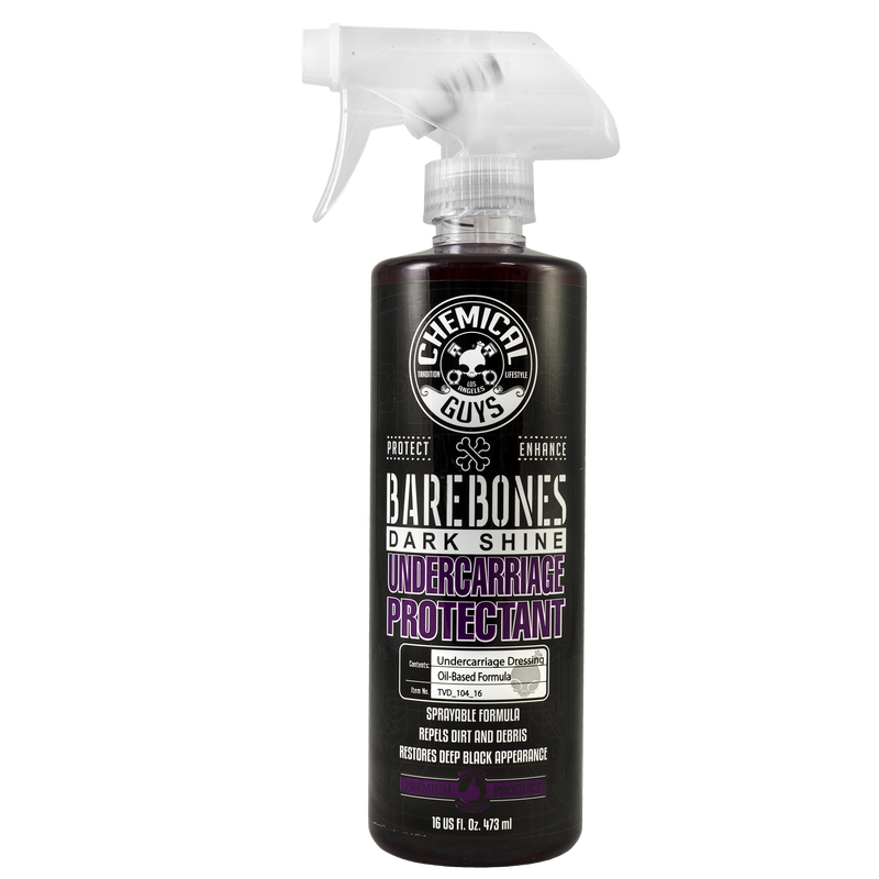 Bare Bones Undercarriage Spray-Dark Shine Trim,Fender/Wheel Wells Spray (16 oz. 473ml)