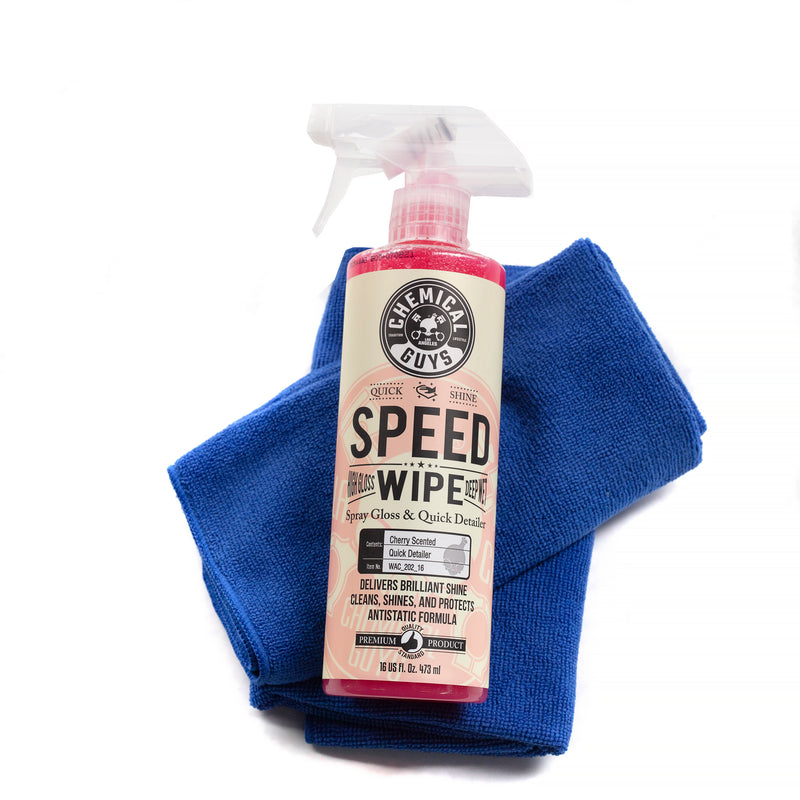 Speedwipe Detailer and 2 High Quality Soft Microfiber Cloths