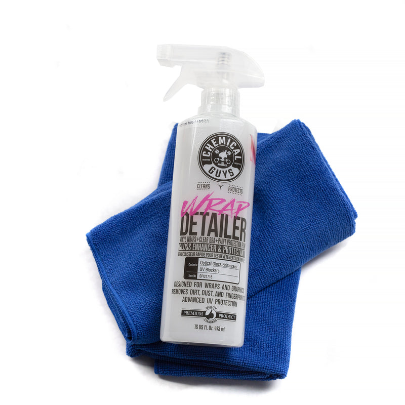 Wrap Detailer and 2 High Quality Soft Microfiber Cloths