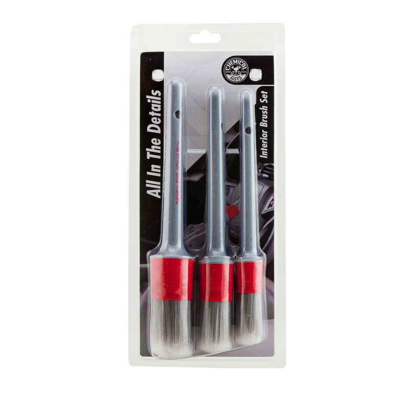 All In The Details INTERIOR Detailing Brushes - Soft (3pack)