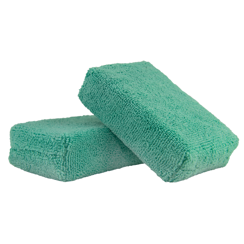 Workhorse Premium Grade Microfiber Applicator (Exterior Paint), Green 5" x 3" x 2.25" (2 Pack)